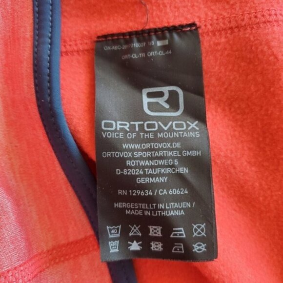 Ortovox Fleece Melange Wool-Blend Hoodie Jacket Size S - Picture 11 of 16